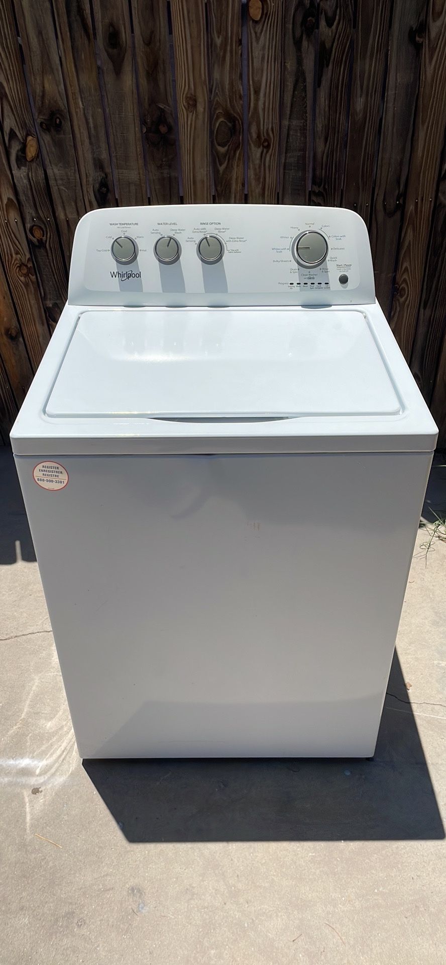 2023 Whirlpool Washer Super Capacity