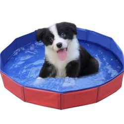Bath Pool for Small Medium Large Dogs and Kids, Dog Pet Pool Pet Outdoor Indoor Puppy Water Pond Pool Foldable Kiddie Pool Wash Tub