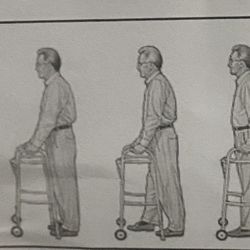 NEW >>2-Button Adult Folding Walker