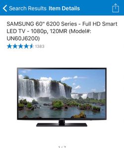 Samsung 60" smart TV