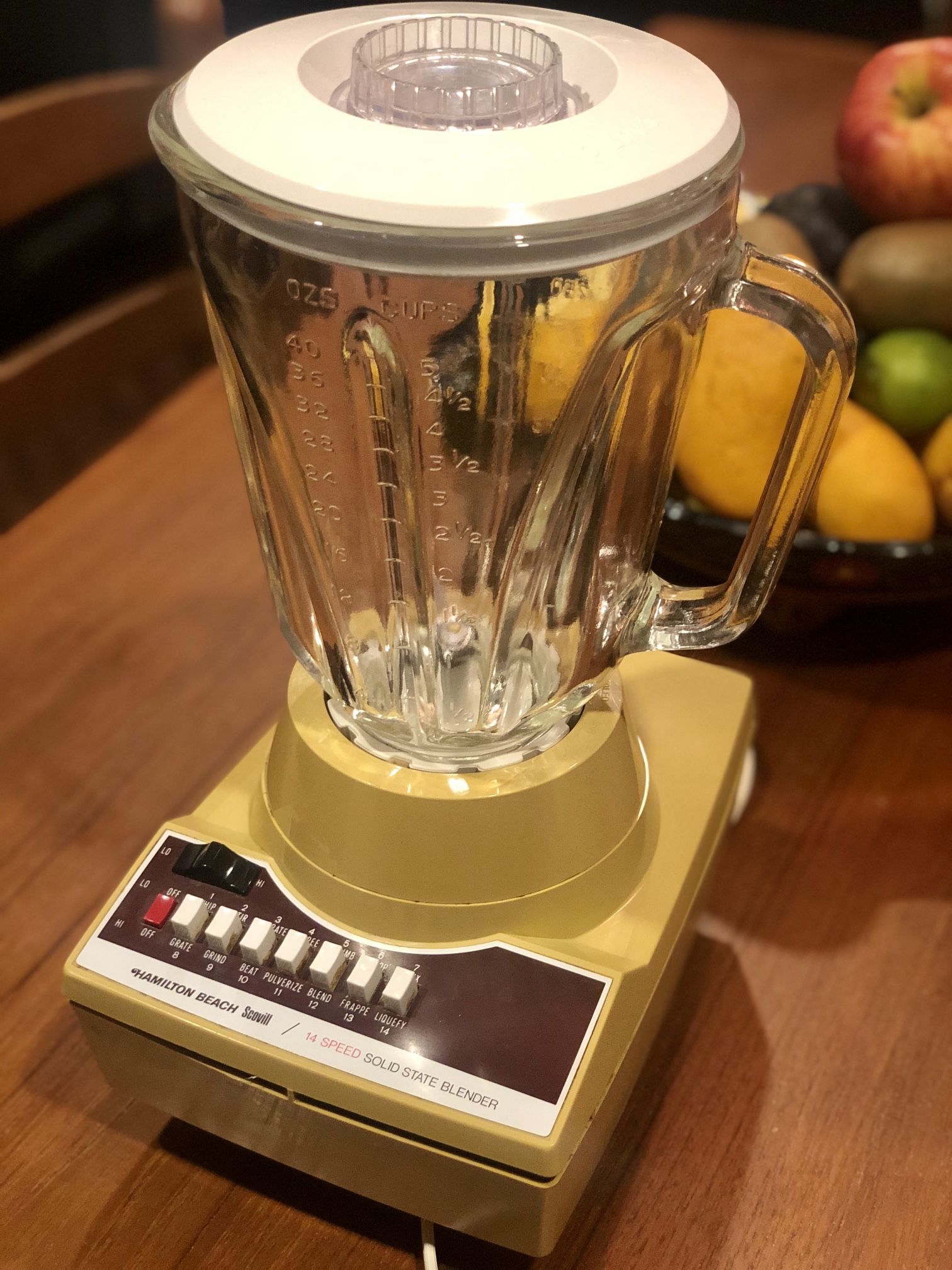 Vintage Hamilton Beach Blender 14 Speed Solid State Scovill 5 Cups 40 Oz