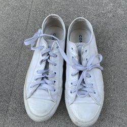 Converse White Leather Women Size 7.5