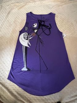 Nightmare Before Christmas Purple Sleeveless Top