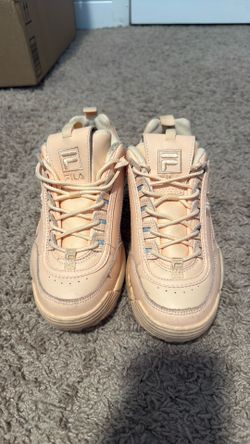 Peach FILA shoes