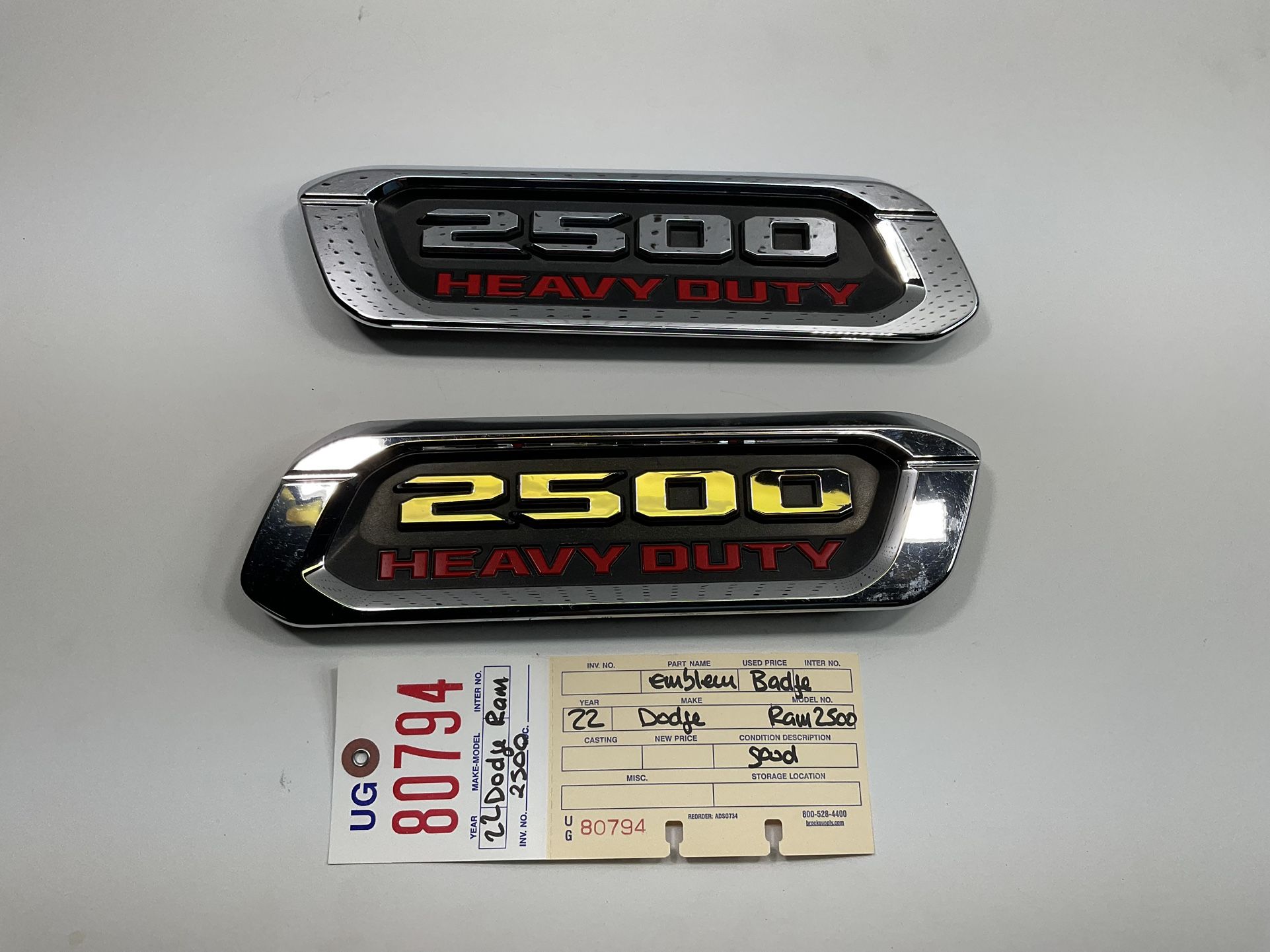2019 2022 DODGE RAM 2500 HEAVY DUTY HOOD EMBLEM