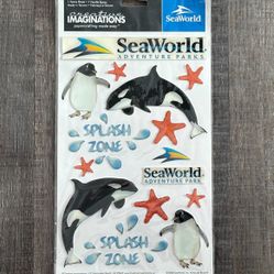 New Sea World Shamu Dimensional Scrapbook Craft Stickers