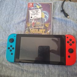Nintendo Switch With Pokémon And Memory Card