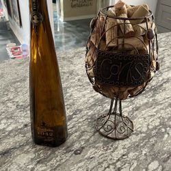 Wine Bottle Decor, Corks And Cork Holder