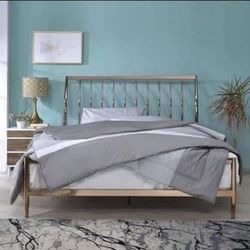 Brand New Queen Copper Metal Bed