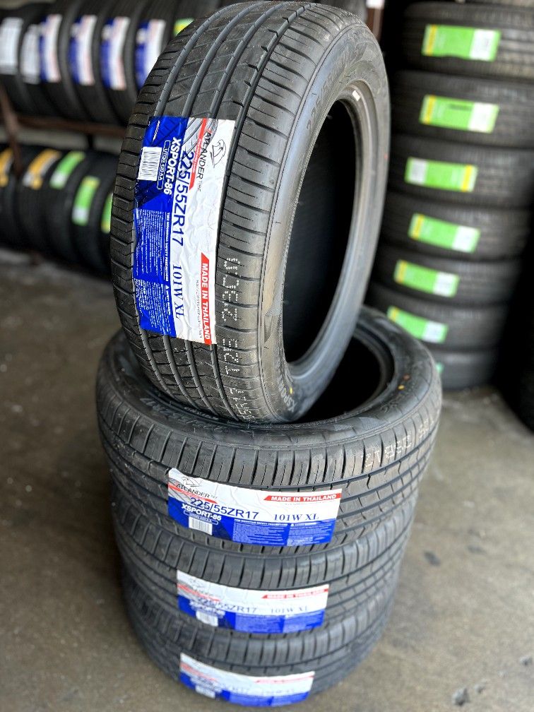 225/55/17 New Tires Set Of 4 Tires Atlander Installed And Balanced Set De 4 Llantas Nuevas Instaladas Y Balanceadas