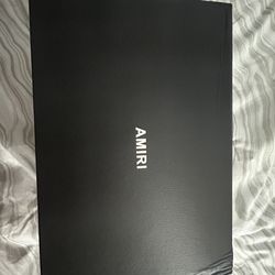 White And Blue Amiri Shoes