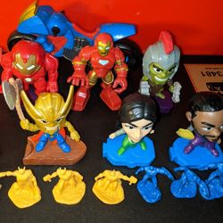 Marvel Action Figures Lot Avengers Love And Thunder More Ironman The Hulk Captain America Thanos...