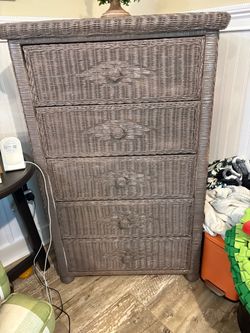 Wicker dresser