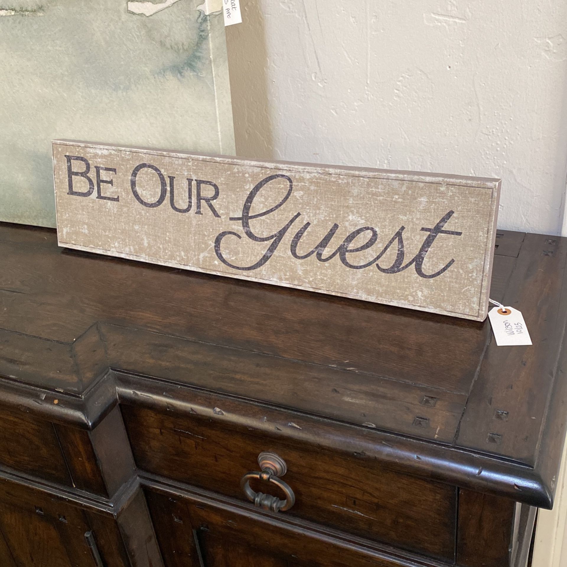 Be Our Guest Sign 