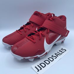 Nike Force Trout 7 Fastflex Red Baseball Cleats CT0831-600 Men’s Size 8.5 NEW.