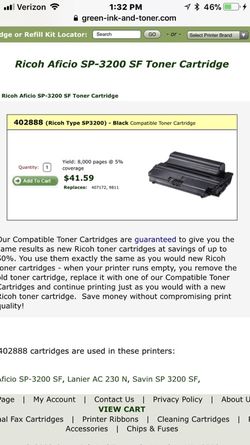 Toner cartridge sp-3200