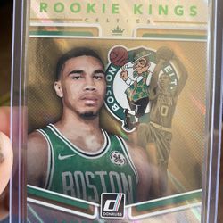 Jayson Tatum Rookie Kings Green Flood Card