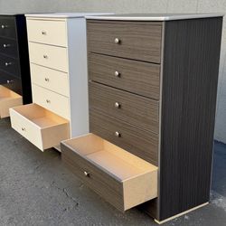White Chest Five Drawer Dresser New!
