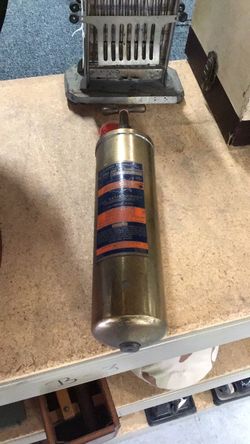 Vintage Fire Extinguisher Brass 💵💵💵CASH ONLY💵💵💵