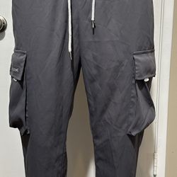 SHEIN Men’s Grey Cargo Pants Size Medium
