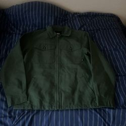 Vans Green Button Up Mens Small