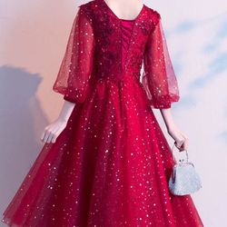 Red Youth Dress For Formal Events