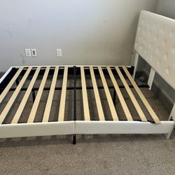 Faux Leather Bed Frame Queen 