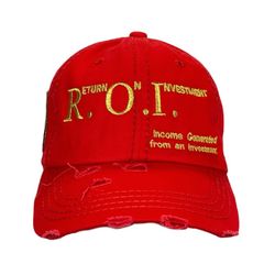 R.O.I (Return Of Investment) Distressed Hat