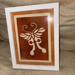 Louis David mix media butterfly art