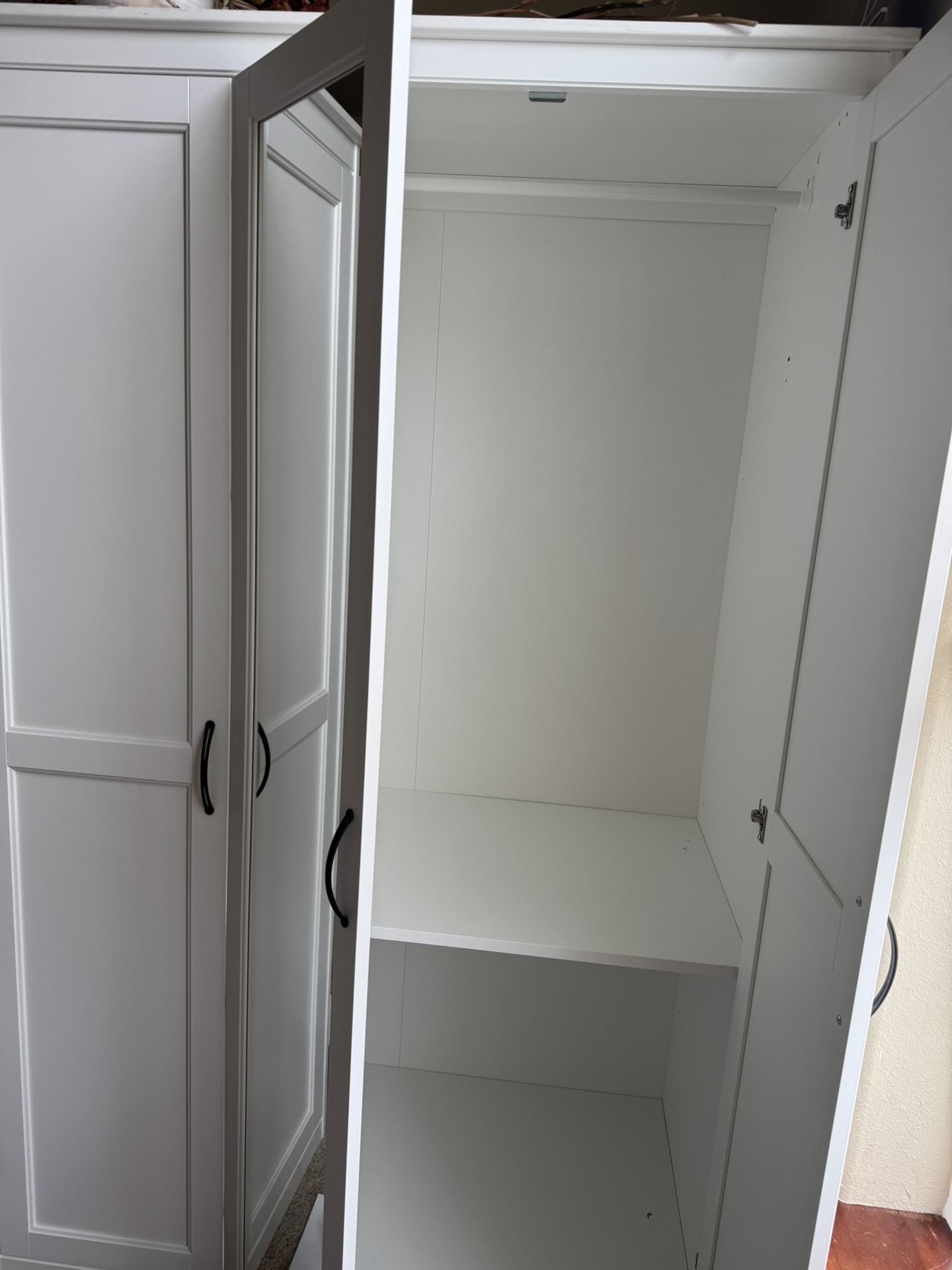White Wardrobe With Mirror Door