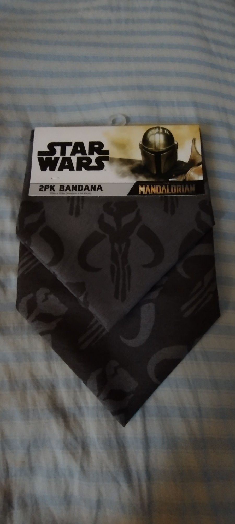 New 2-2Pk Disney's Star Wars The Mandalorian Pet Bandana's