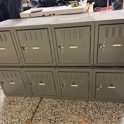 Vintage metal lockers