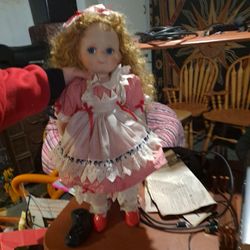 Colleen Applewhite Vintage Porcelain Doll #23 Country Cow Girl