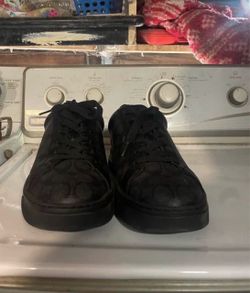 Coach Signature Low-Top Sneakers Black