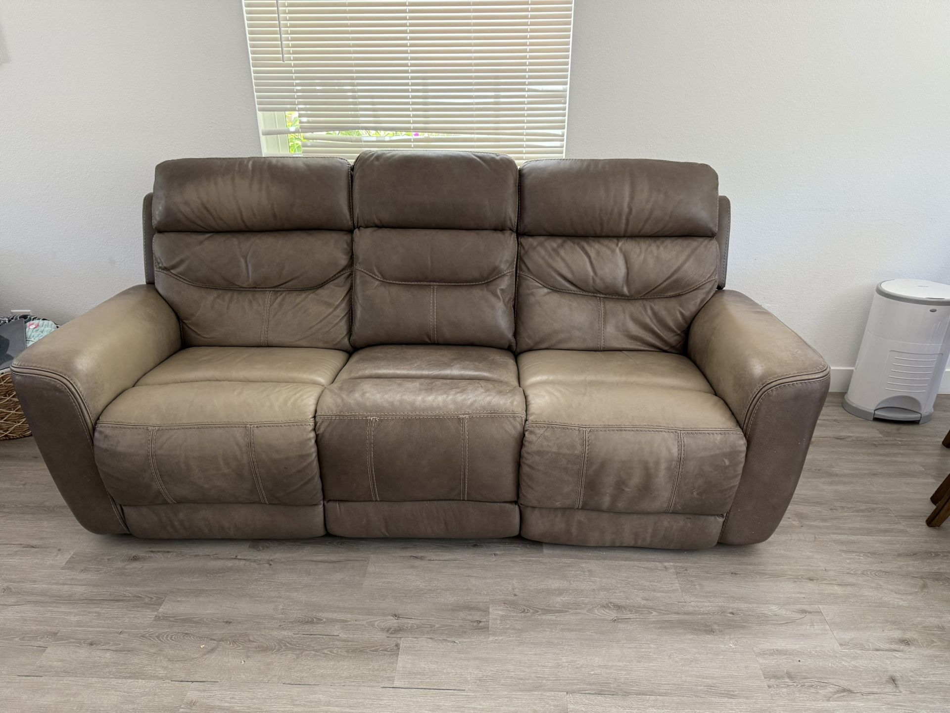 Free- 3 Seater Double Recliner Sofa Fully Functional