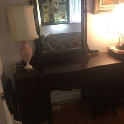 Antique  Mahogany Vanity 