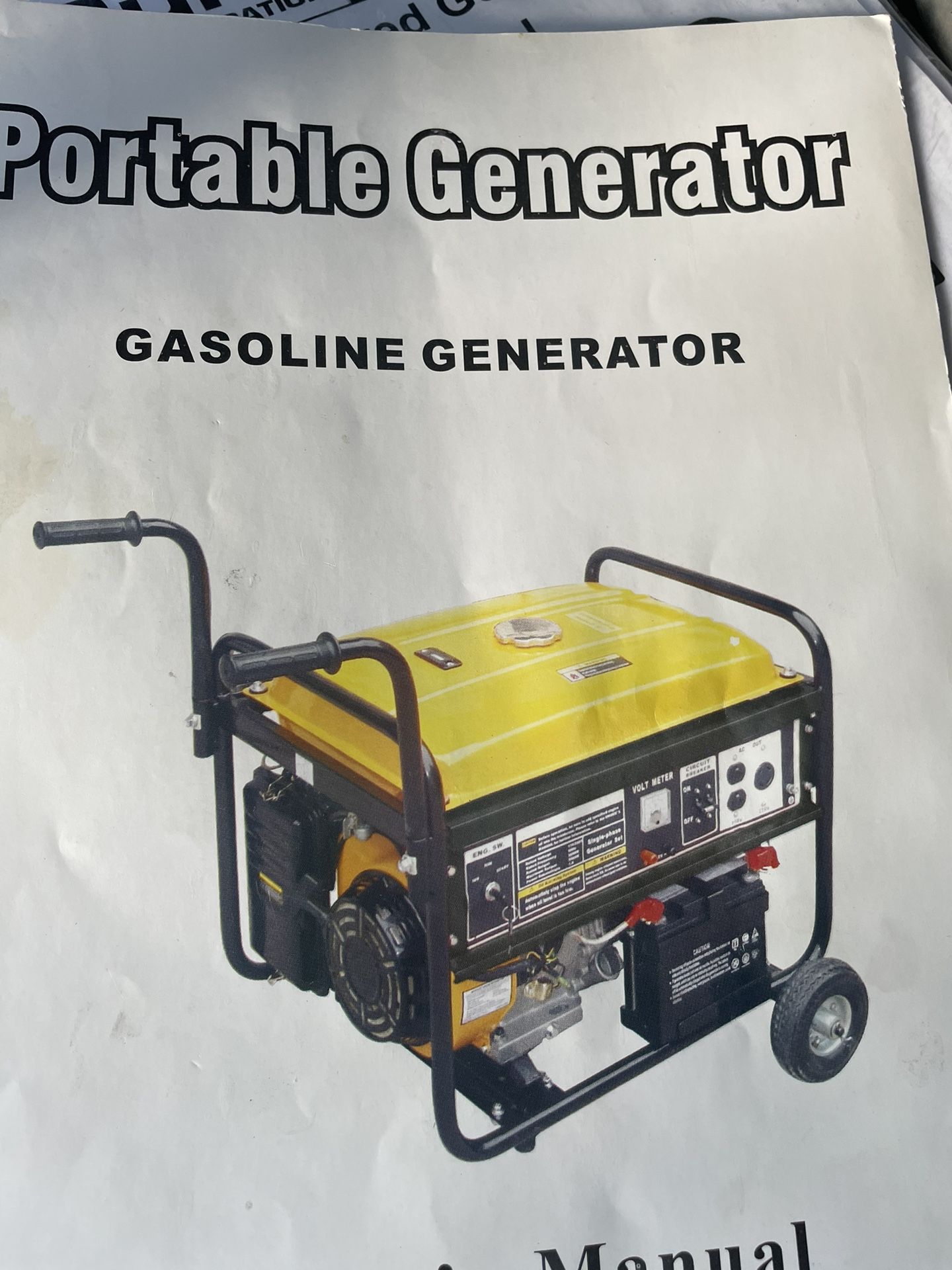 Generator New 7000 Watts 13 Hp Gas And Propane Gas Battery Started