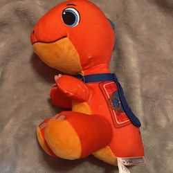 DINO RANCH Plush BLITZ  Stuffed Animal 10" Red Dinosaur
