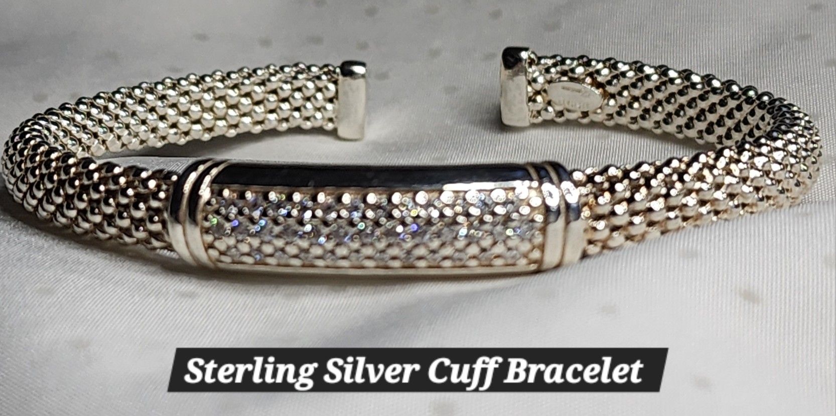 Sterling Silver Czs Bracelet