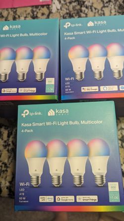 12 Kasa Smart Bulbs Multicolor NIB