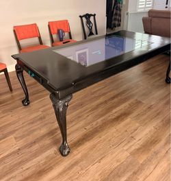 Custom DND table with TV !  86”x 44 1/2”