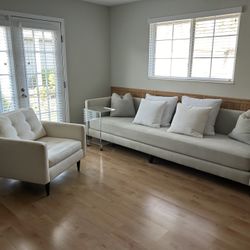 Crate & Barrel Sofa & Chair