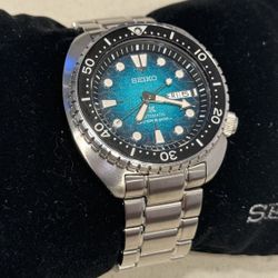 Seiko Prospex US Special Edition Ocean Conservation Turtle Diver 200m Automatic Turquoise Dial Watch SRPH57