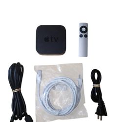 Apple TV A1427 (3rd Generation) HD Media Streamer Remote Cables complete good