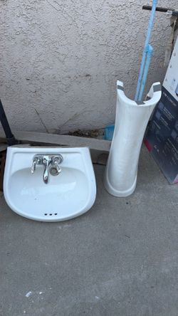 Free Sink and Pedestal