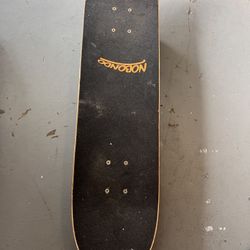31-inch skateboard: concave design, double-kick deck.