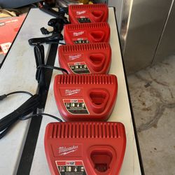 Milwaukee M12 Chargers 12v