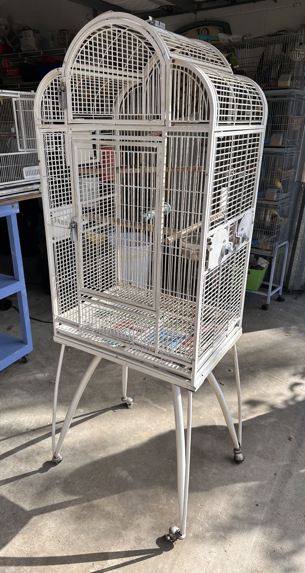 Large Bird Cage With Wheels