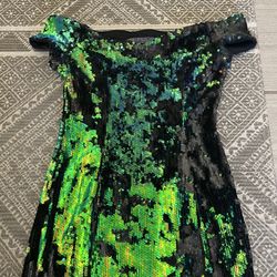 Off Shoulder Sequin Dress  