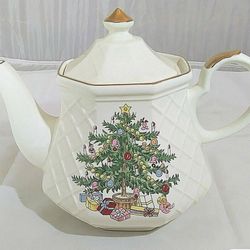 Vintage All The Trimmings Ceramic Lattice Teapot Made In Japan 